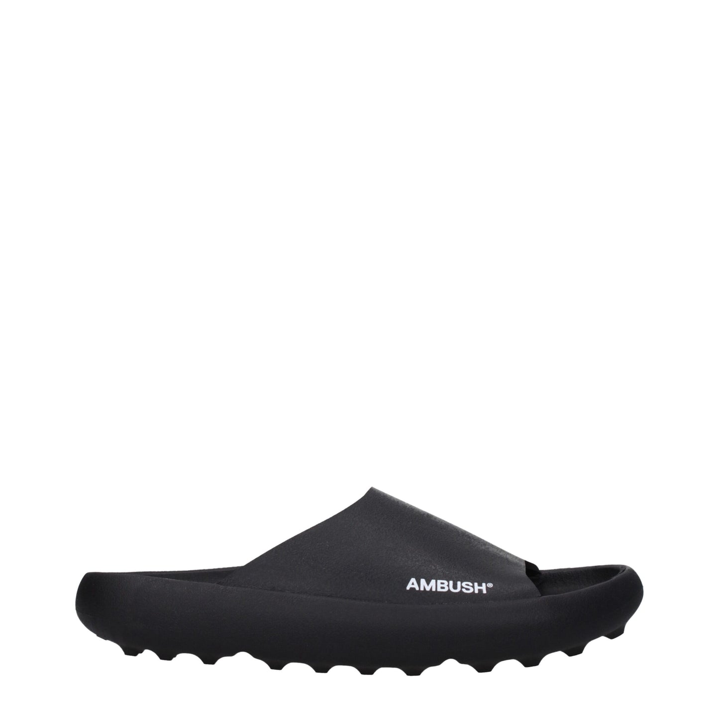 Ambush Black Cotton Slippers Sandals