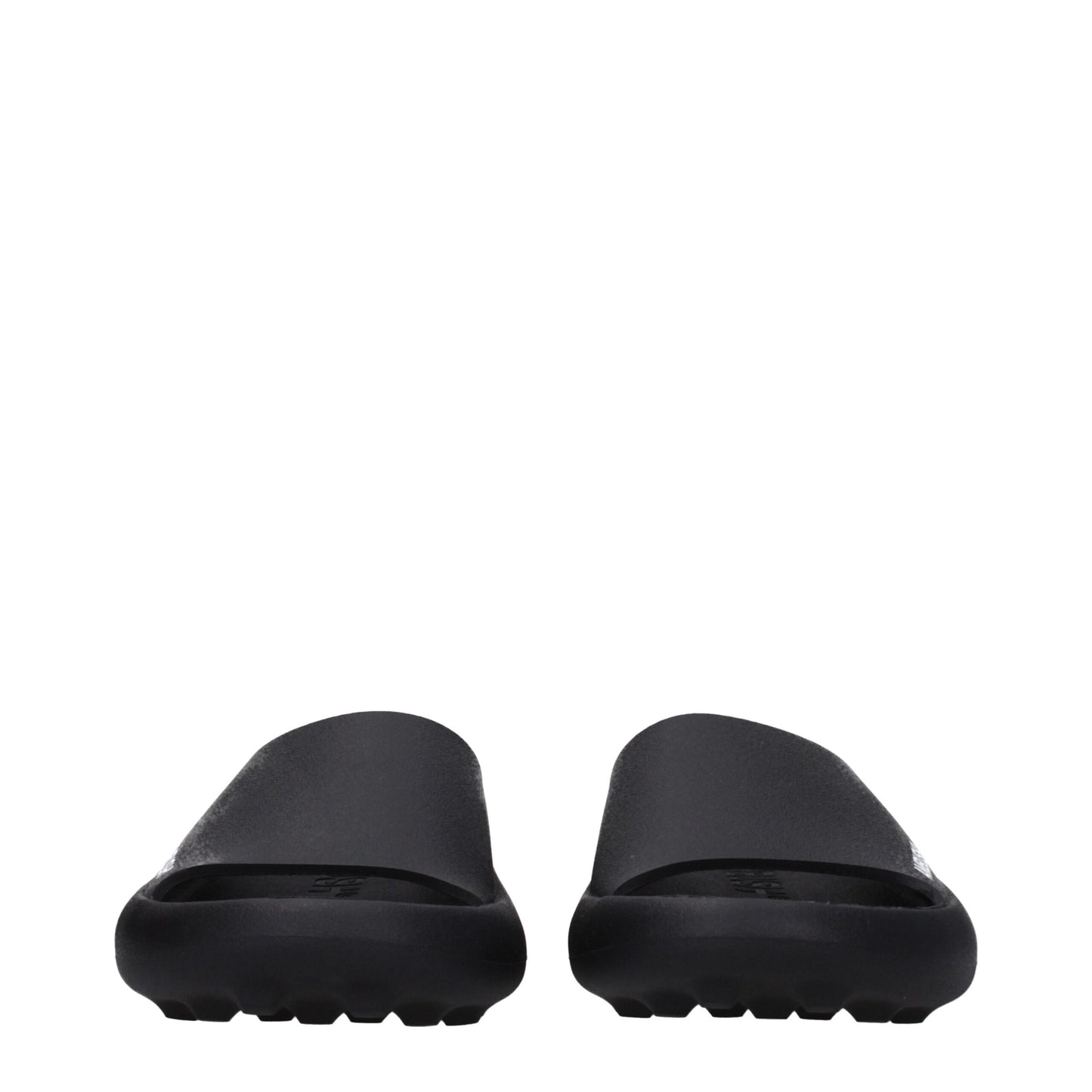 Ambush Black Cotton Slippers Sandals