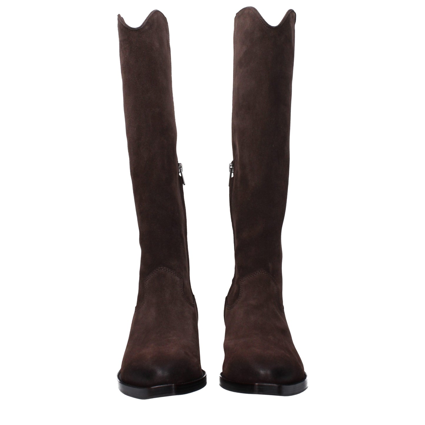 ASH Brown Leather Ankle Boots