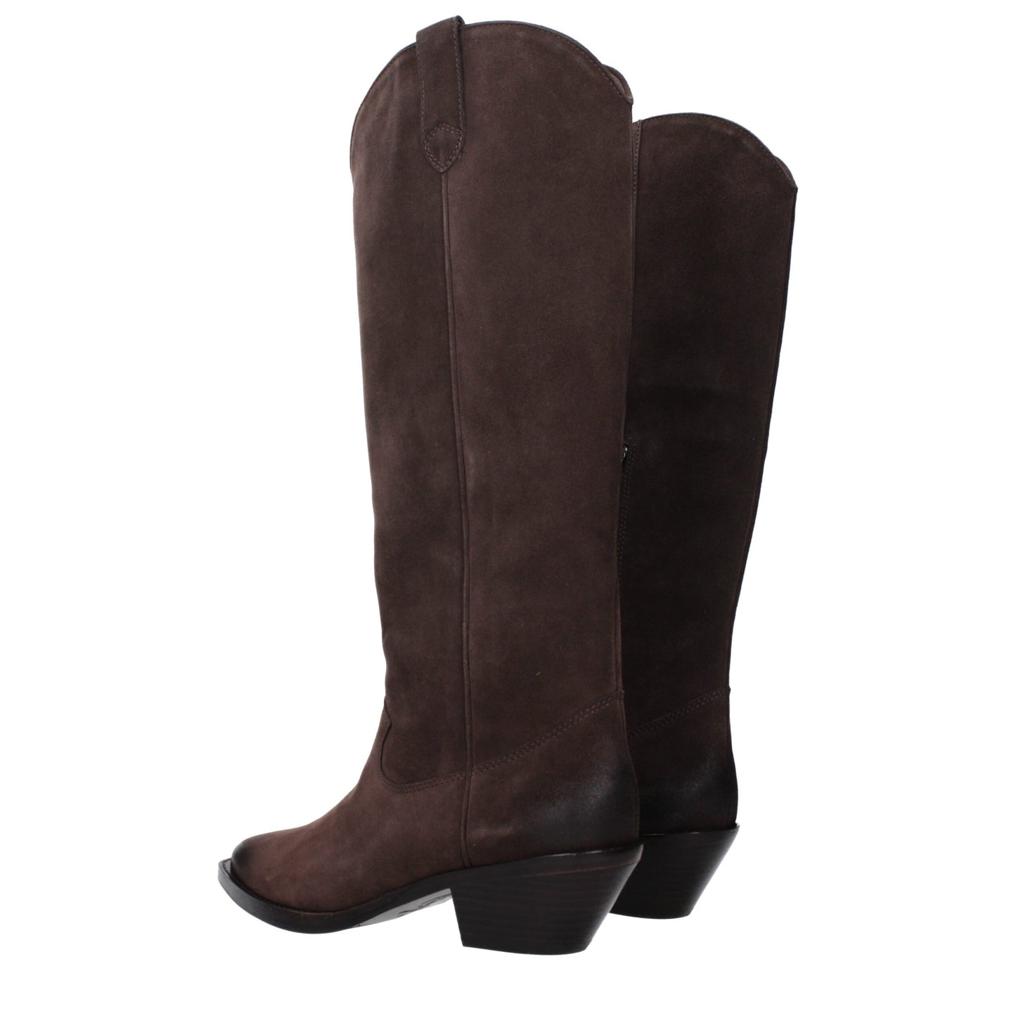 ASH Brown Leather Ankle Boots