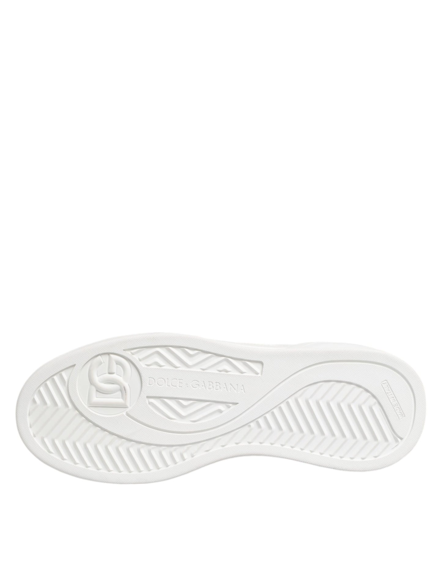 Dolce & Gabbana White Miami Leather Low Top Sneakers Shoes