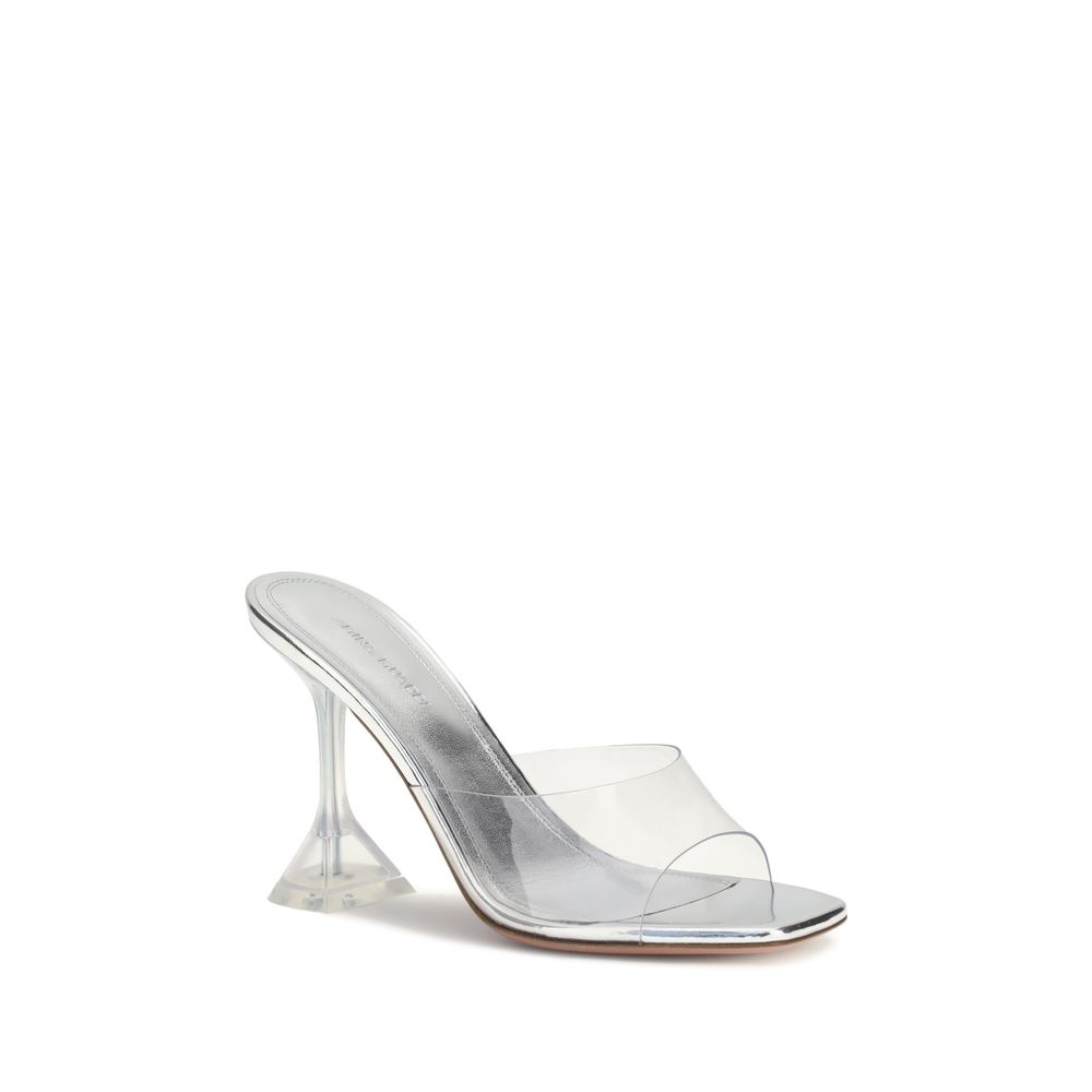 Amina Muaddi Lupita Glass Sandals