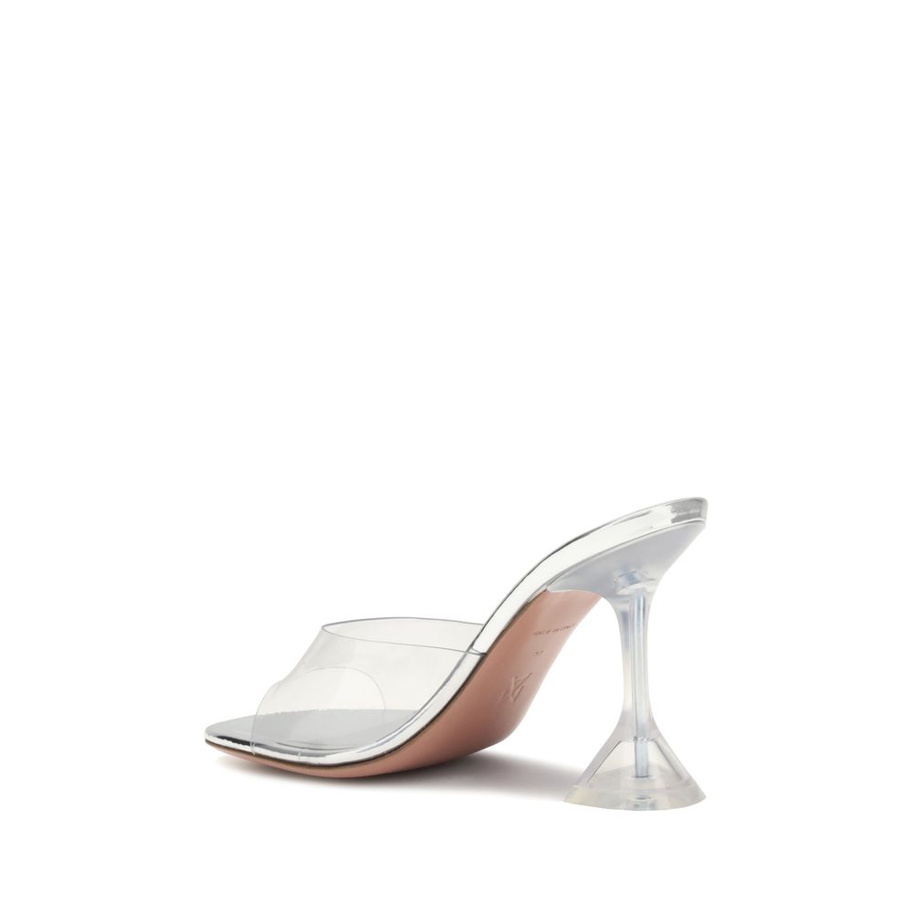 Amina Muaddi Lupita Glass Sandals