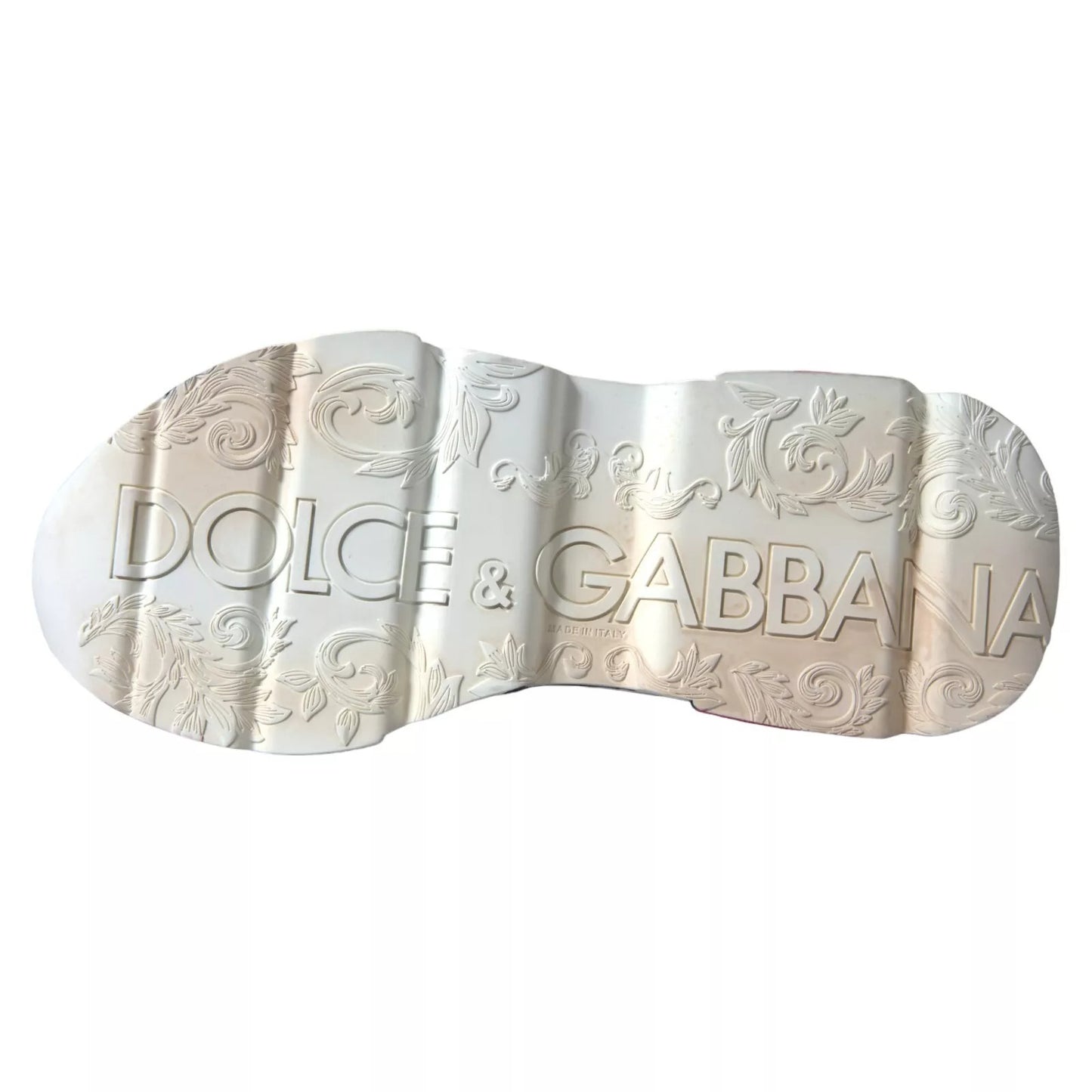 Dolce & Gabbana White Daymaster Hand Painted Sneakers