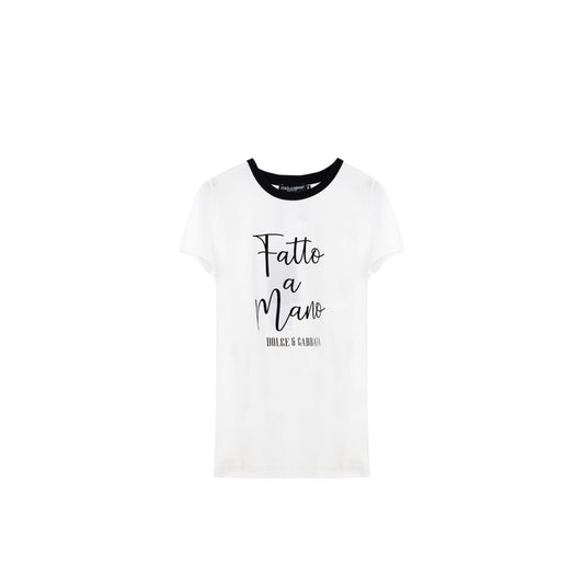 Dolce & Gabbana White Cotton T-Shirt