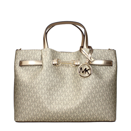 Michael Kors Gold Fabric Handbags