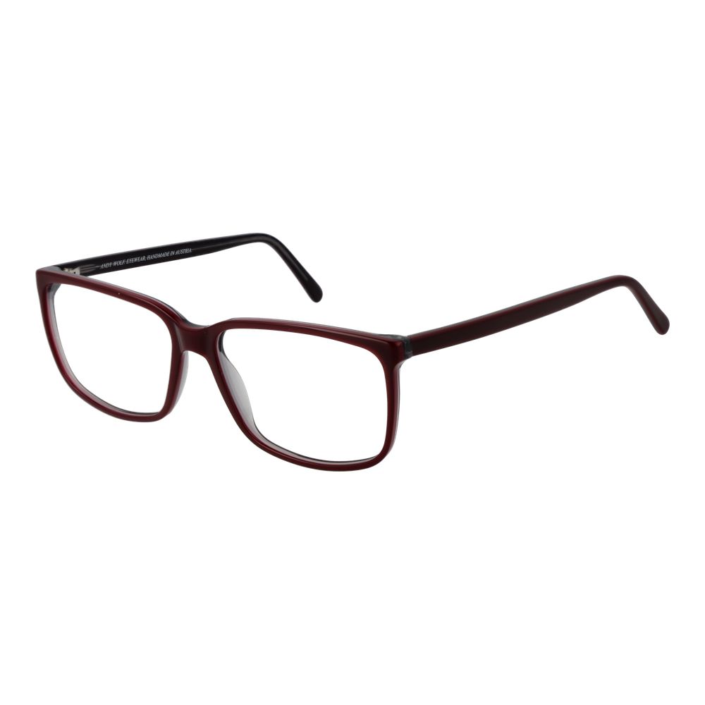 Andy Wolf Burgundy Unisex Optical Frames